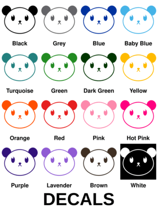Cute Little Panda Decals